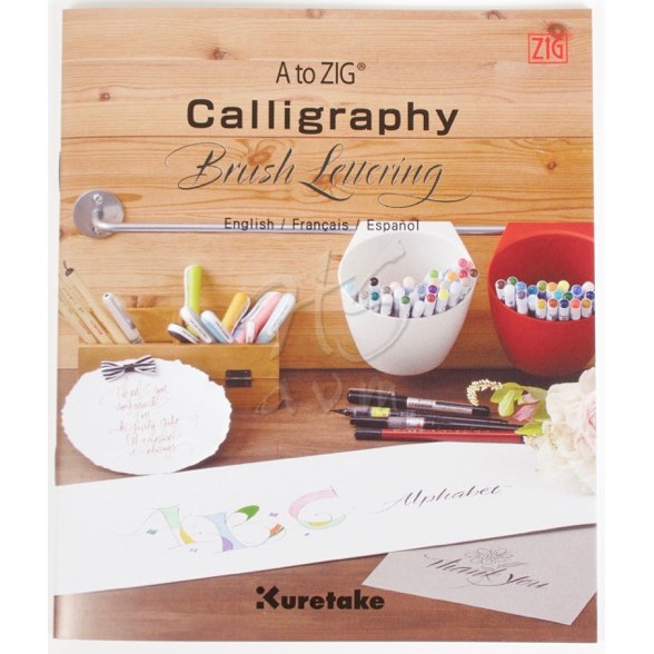 A To Zig Calligraphy Brush Lettering Kaligrafi Kitabı