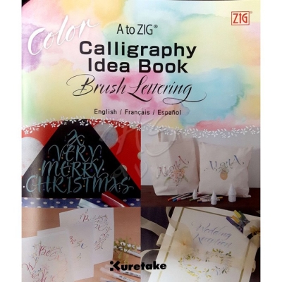 Zig Calligraphy Idea Book Brush Lettering Color Fude Pens