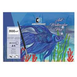 Alex Schoeller - Alex Schoeller Art Watercolor Blok İnce Dokulu Ekstra White 300g 12 Yp A4