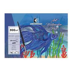 Alex Schoeller - Alex Schoeller Art Watercolor Blok İnce Dokulu Ekstra White 300g 12 Yp A5