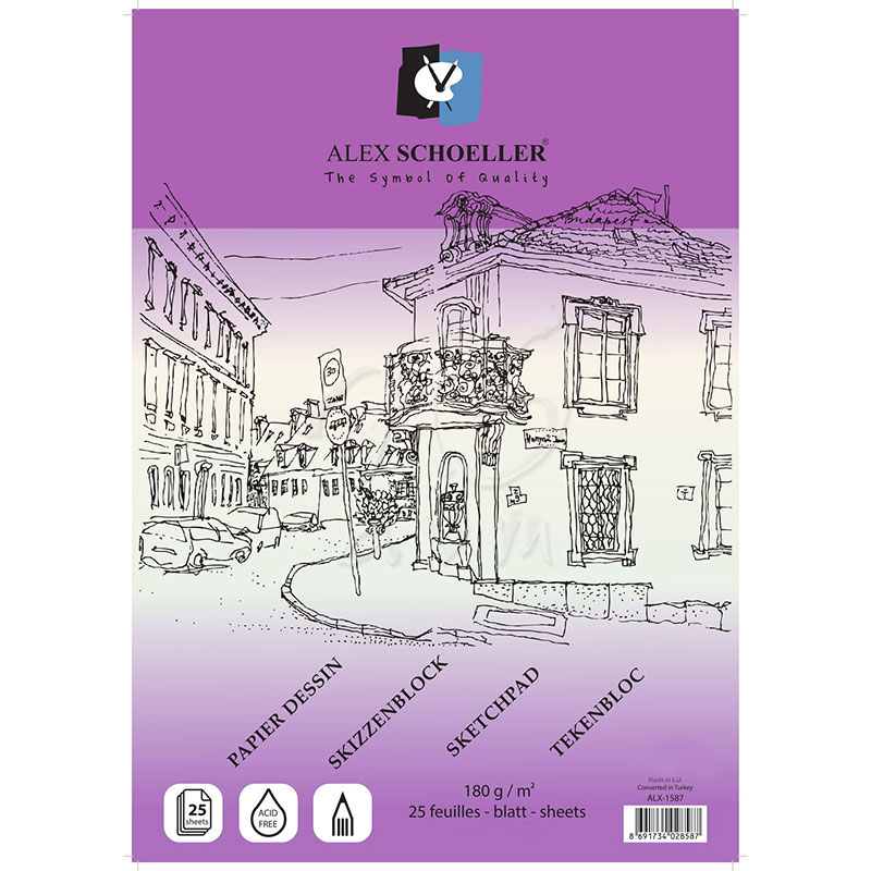 Alex Schoeller Çizim Defteri 180g 25 Yaprak A4