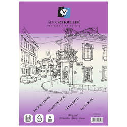 Alex Schoeller - Alex Schoeller Çizim Defteri 180g 25 Yaprak A5
