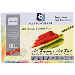 Alex Schoeller - Alex Schoeller Çok Amaçlı Sanatsal Blok 200g 15 Yaprak 25x35cm