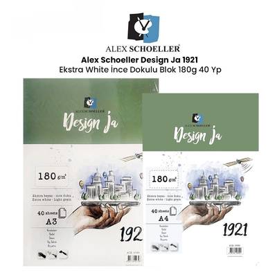 Alex Schoeller Design Ja 1921 Ekstra White İnce Dokulu 180g 40 Yp Blok