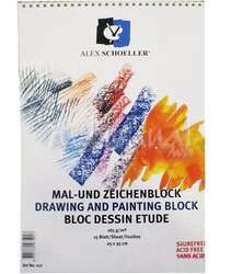 Alex Schoeller - Alex Schoeller Drawing and Painting Block 165g 15 Yaprak 25x35