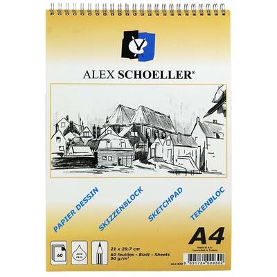 Alex Schoeller Eskiz Defteri 90g 60 Yaprak A4