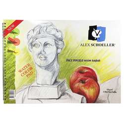 Alex Schoeller - Alex Schoeller İnce Dokulu Resim Defteri 120g 15 Yaprak 25x35cm