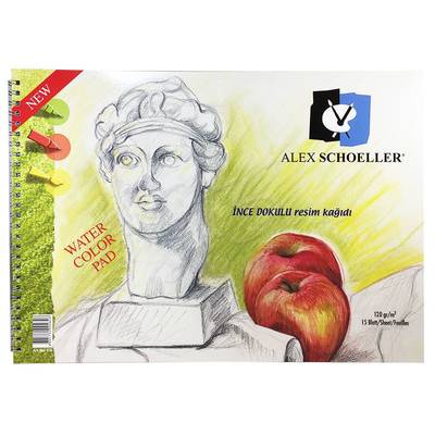 Alex Schoeller İnce Dokulu Resim Defteri 120g 15 Yaprak 25x35cm