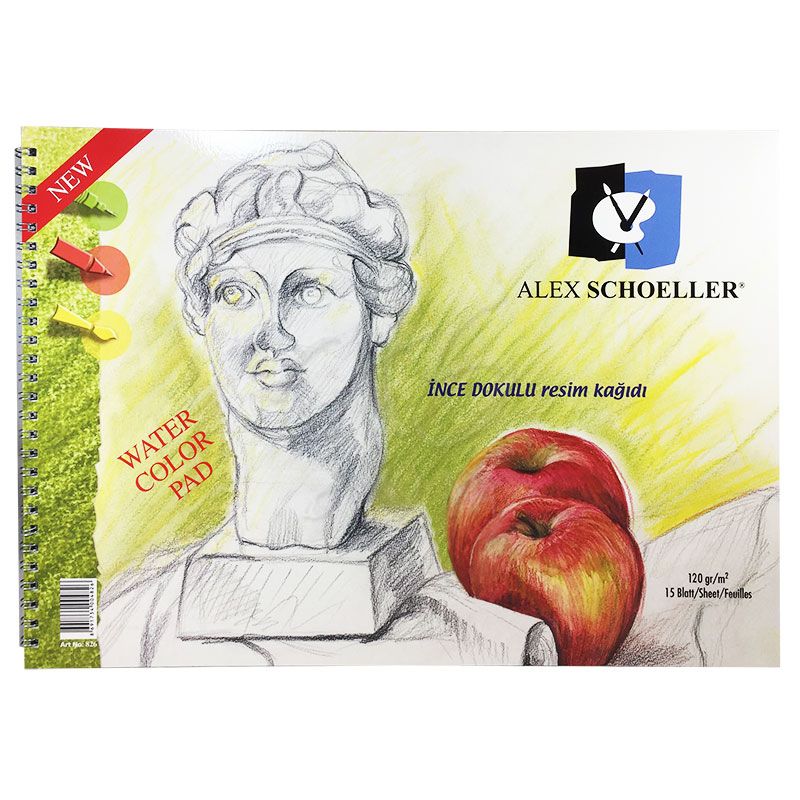 Alex Schoeller İnce Dokulu Resim Defteri 120g 15 Yaprak 35x50cm