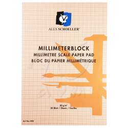 Alex Schoeller Milimetrik Blok A3 80 g 20 Yaprak - 4