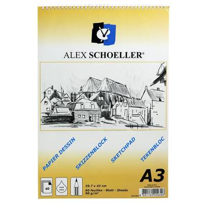 Alex Schoeller Eskiz Defteri 90g 60 Yaprak A3