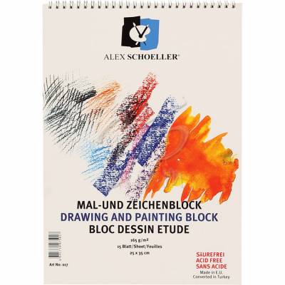 Alex Schoeller Teknik Çizim Defteri Spiralli 165g 15 Yp 25x35