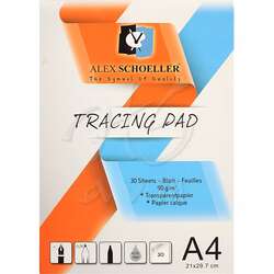 Alex Schoeller - Alex Schoeller Tracing Pad Aydınger Çizim Blok 90g A4 30 Sayfa