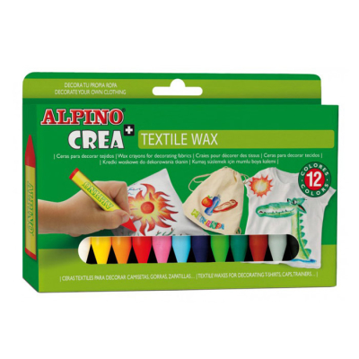 Alpino Crea Textile Wax Kumaş İçin Mumlu Boya 12li