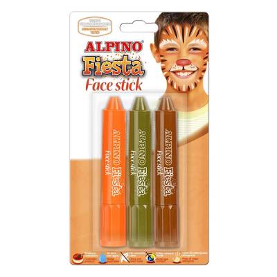 Alpino Fiesta Face Stick Yüz Boyası 3lü Set DL000051