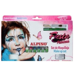 Alpino - Alpino Fiesta Princess Make up Set Yüz Boyama Seti 6lı