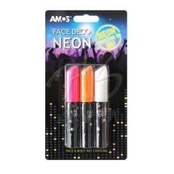 Amos - Amos Face Deco Neon Yüz Boyası 3lü