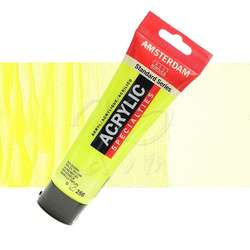 Amsterdam - Amsterdam Fosforlu Akrilik Boya 120ml 256 Reflex Yellow