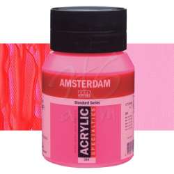 Amsterdam - Amsterdam Fosforlu Akrilik Boya 500ml 384 Reflex Rose