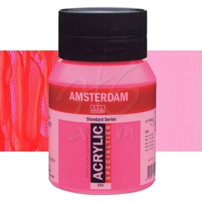 Amsterdam Fosforlu Akrilik Boya 500ml 384 Reflex Rose