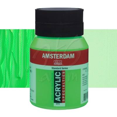 Amsterdam Fosforlu Akrilik Boya 500ml 672 Reflex Green