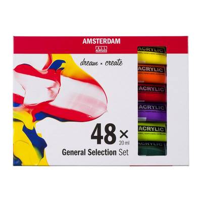 Amsterdam Akrilik Boya Seti Ana Renkler 48x20ml