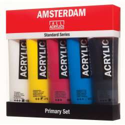 Amsterdam - Amsterdam Akrilik Boya Seti Ana Renkler 5x120ml