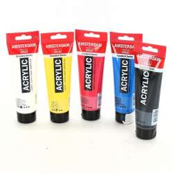 Amsterdam Akrilik Boya Seti Ana Renkler 5x120ml - 3
