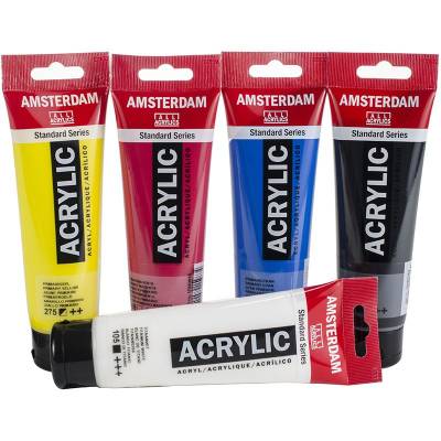 Amsterdam Akrilik Boya Seti Ana Renkler 5x120ml