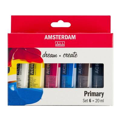 Amsterdam Akrilik Boya Seti Ana Renkler 6x20ml