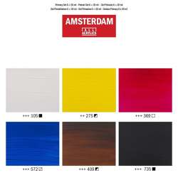Amsterdam Akrilik Boya Seti Ana Renkler 6x20ml - 5