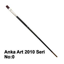 Anka Art - Anka Art Sentetik Düz Kesik Uçlu Fırça 2010 Seri No 0