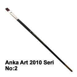 Anka Art - Anka Art Sentetik Düz Kesik Uçlu Fırça 2010 Seri No 2