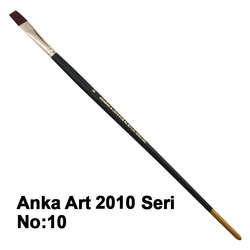 Anka Art - Anka Art Sentetik Düz Kesik Uçlu Fırça 2010 Seri No 10