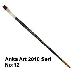 Anka Art - Anka Art Sentetik Düz Kesik Uçlu Fırça 2010 Seri No 12