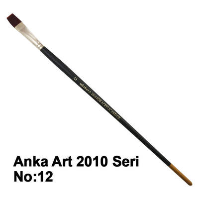 Anka Art Sentetik Düz Kesik Uçlu Fırça 2010 Seri No 12