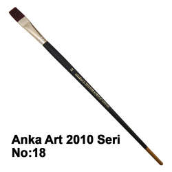Anka Art - Anka Art Sentetik Düz Kesik Uçlu Fırça 2010 Seri No 18