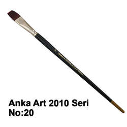 Anka Art - Anka Art Sentetik Düz Kesik Uçlu Fırça 2010 Seri No 20