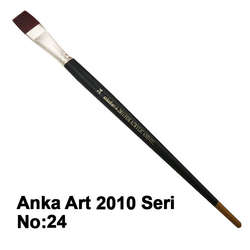 Anka Art - Anka Art Sentetik Düz Kesik Uçlu Fırça 2010 Seri No 24