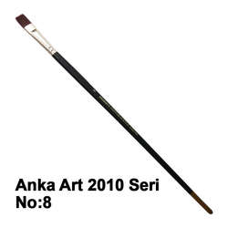 Anka Art - Anka Art Sentetik Düz Kesik Uçlu Fırça 2010 Seri No 8