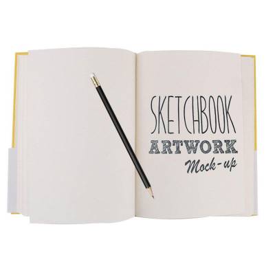 Sketch Book Sert Kapak 120 Sayfa 19x26cm Sarı