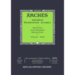 Arches - Arches Sulu Boya Blok Defter Cold Pressed 185g 15 Yaprak 29,7x42,0