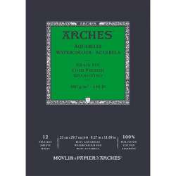 Arches - Arches Sulu Boya Blok Defter Cold Pressed 300g 12 Yaprak 21x29,7