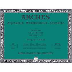 Arches - Arches Sulu Boya Blok Defter Cold Pressed 640g 10 Yaprak 31x41