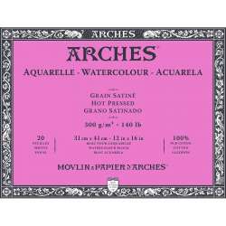 Arches - Arches Sulu Boya Blok Defter Hot Pressed 300g 20 Yaprak 31x41