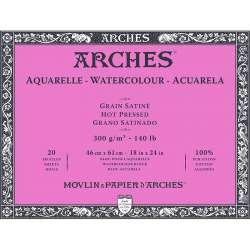 Arches - Arches Sulu Boya Blok Defter Hot Pressed 300g 20 Yaprak 46x61