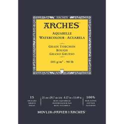 Arches - Arches Sulu Boya Blok Defter Rough 185g 15 Yaprak 21x29,7