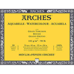 Arches - Arches Sulu Boya Blok Defter Rough 185g 20 Yaprak 31x41