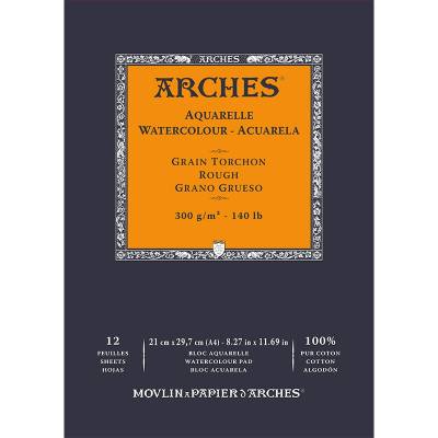 Arches Sulu Boya Blok Defter Rough 300g 12 Yaprak 21x29,7