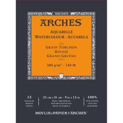 Arches - Arches Sulu Boya Blok Defter Rough 300g 12 Yaprak 23x31